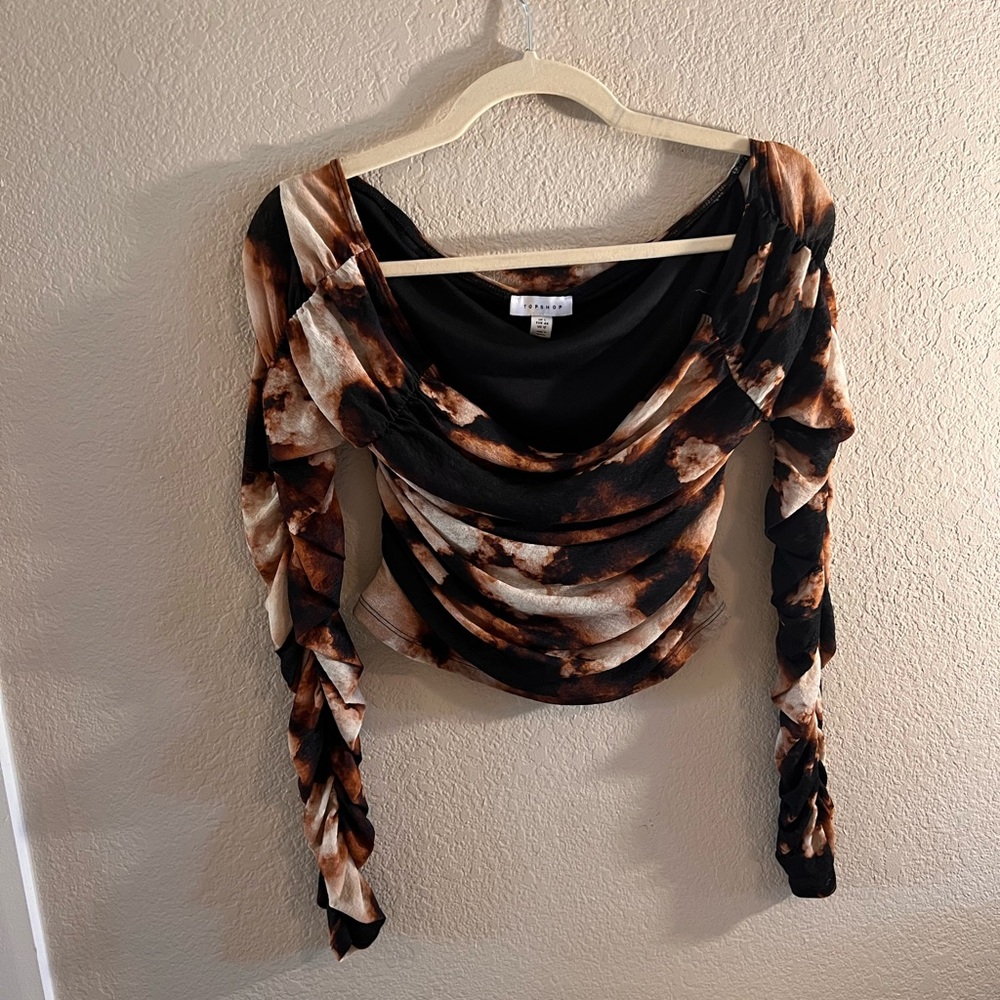 Top Shop off the shoulder shirt